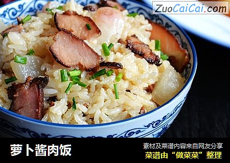 萝卜酱肉饭
