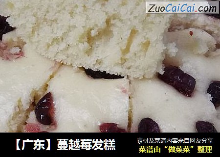 【广东】蔓越莓发糕