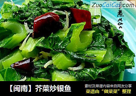 【闽南】芥菜炒银鱼
