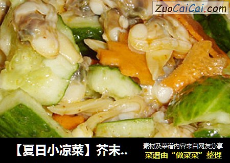 【夏日小凉菜】芥末黄瓜拌蛤肉