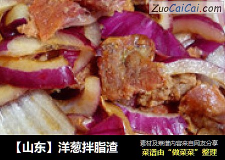 【山东】洋葱拌脂渣