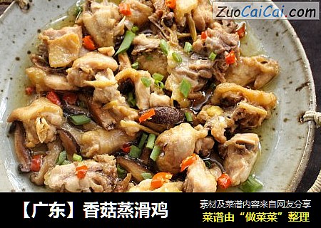 【广东】香菇蒸滑鸡