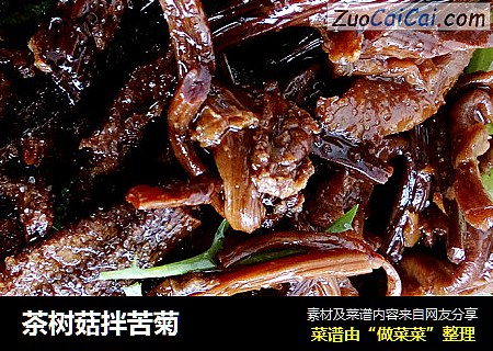 茶树菇拌苦菊
