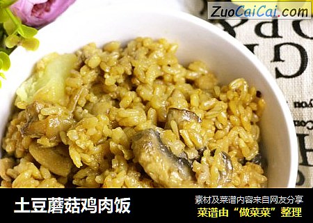土豆蘑菇鸡肉饭