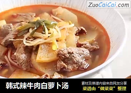 韩式辣牛肉白萝卜汤