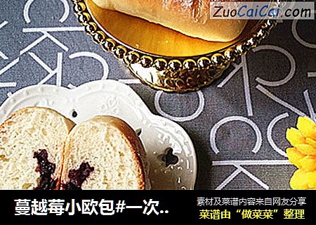 蔓越莓小欧包#一次揉面冷冻发酵法#