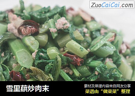 雪里蕻炒肉末
