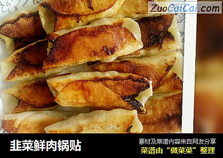 韭菜鲜肉锅贴