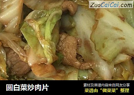 圆白菜炒肉片