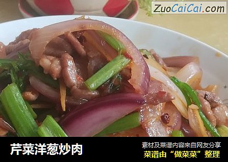 芹菜洋葱炒肉