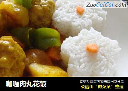 咖喱肉丸花饭