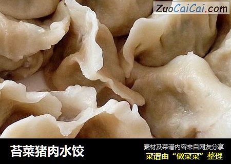 苔菜猪肉水饺