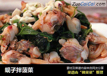 蚬子拌菠菜