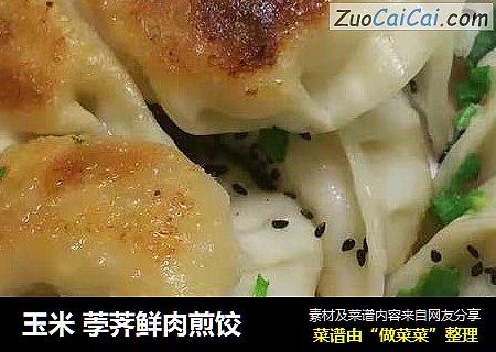 玉米 荸荠鲜肉煎饺