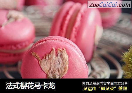 法式樱花马卡龙