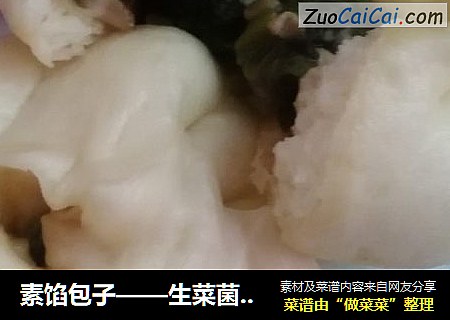 素馅包子——生菜菌菇包子