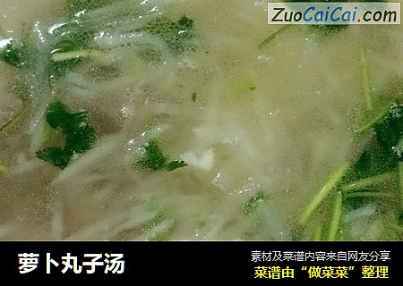 萝卜丸子汤