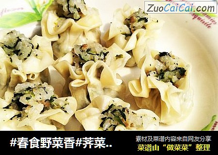 #春食野菜香#荠菜糯米烧麦