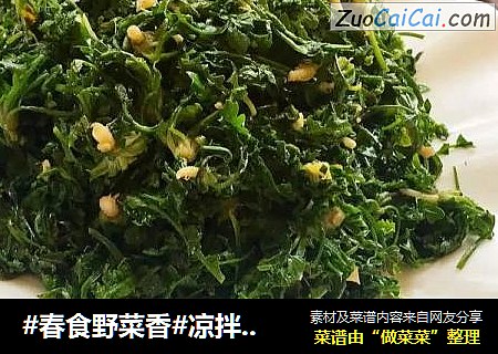 #春食野菜香#凉拌荠菜