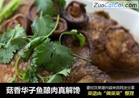 菇香华子鱼酿肉真解馋