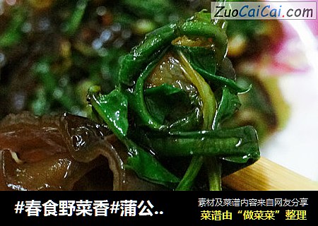#春食野菜香#蒲公英拌木耳