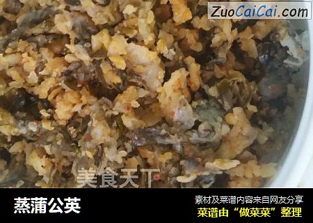 蒸蒲公英