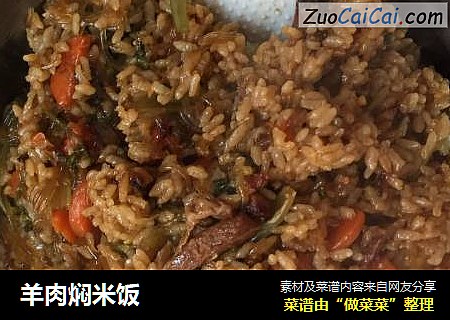 羊肉焖米饭