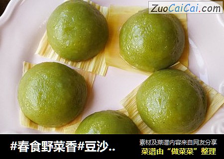 #春食野菜香#豆沙青团