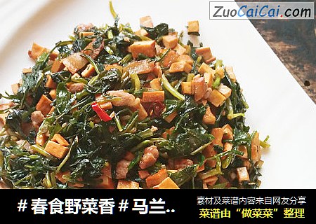 ＃春食野菜香＃马兰头炒豆干