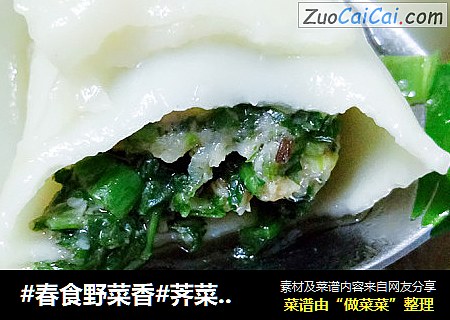 #春食野菜香#荠菜肉馄饨