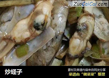 炒蛏子