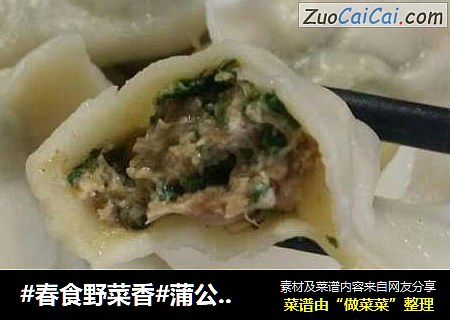 #春食野菜香#蒲公英猪肉饺子
