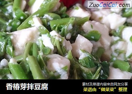 香椿芽拌豆腐