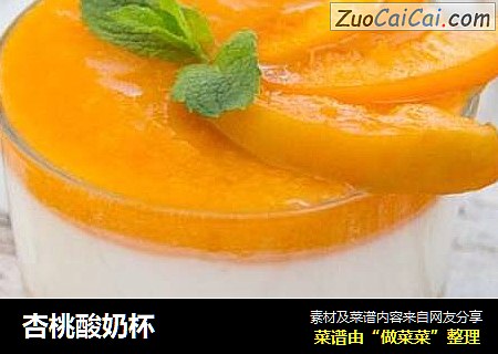 杏桃酸奶杯