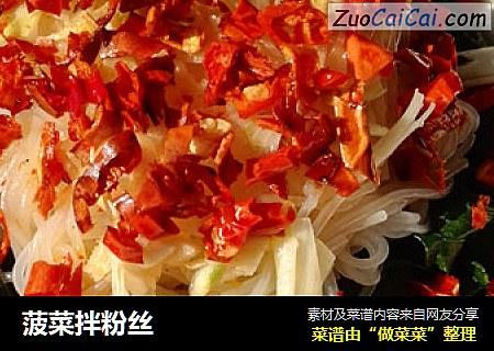 菠菜拌粉丝