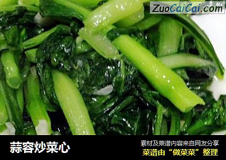 蒜容炒菜心