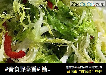 #春食野菜香# 糖醋拌苦菊