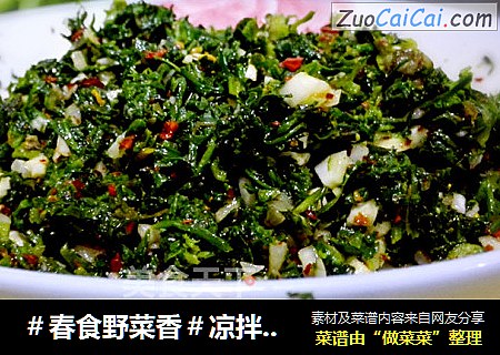 #春食野菜香#凉拌荠菜