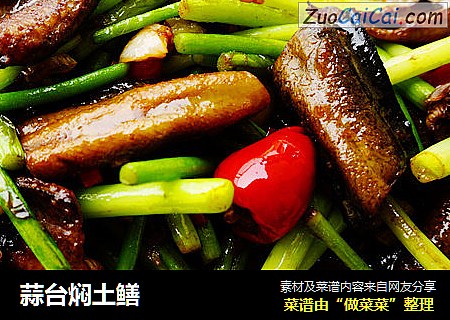 蒜台焖土鳝