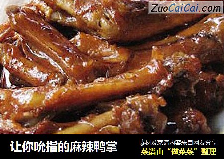 让你吮指的麻辣鸭掌
