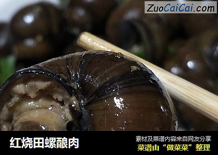 红烧田螺酿肉