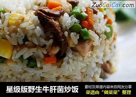 星级版野生牛肝菌炒饭