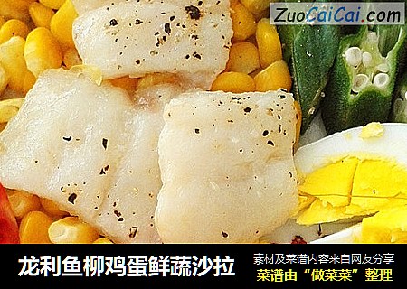龙利鱼柳鸡蛋鲜蔬沙拉