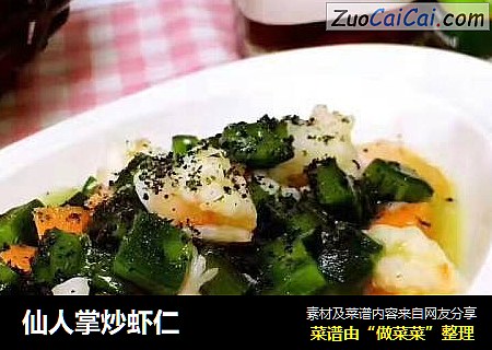 仙人掌炒虾仁