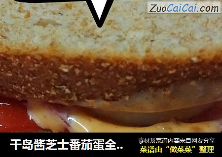 千岛酱芝士番茄蛋全麦三明治