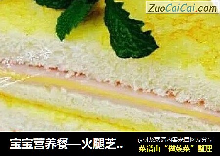 宝宝营养餐—火腿芝士西多士