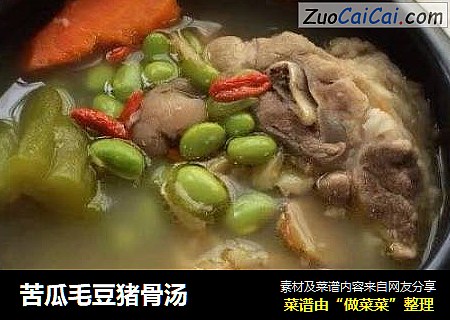 苦瓜毛豆猪骨汤