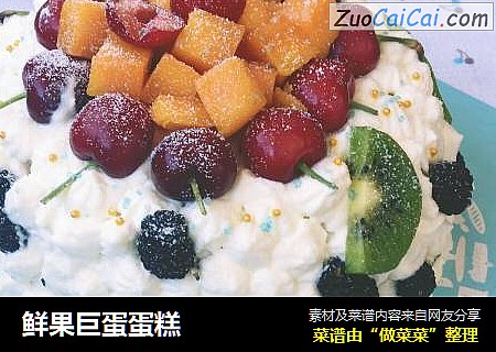 鲜果巨蛋蛋糕