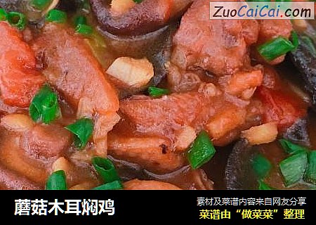 蘑菇木耳焖鸡
