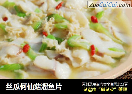 丝瓜何仙菇溜鱼片